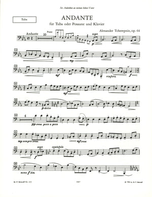Tcherepnin: Andante, Op. 64