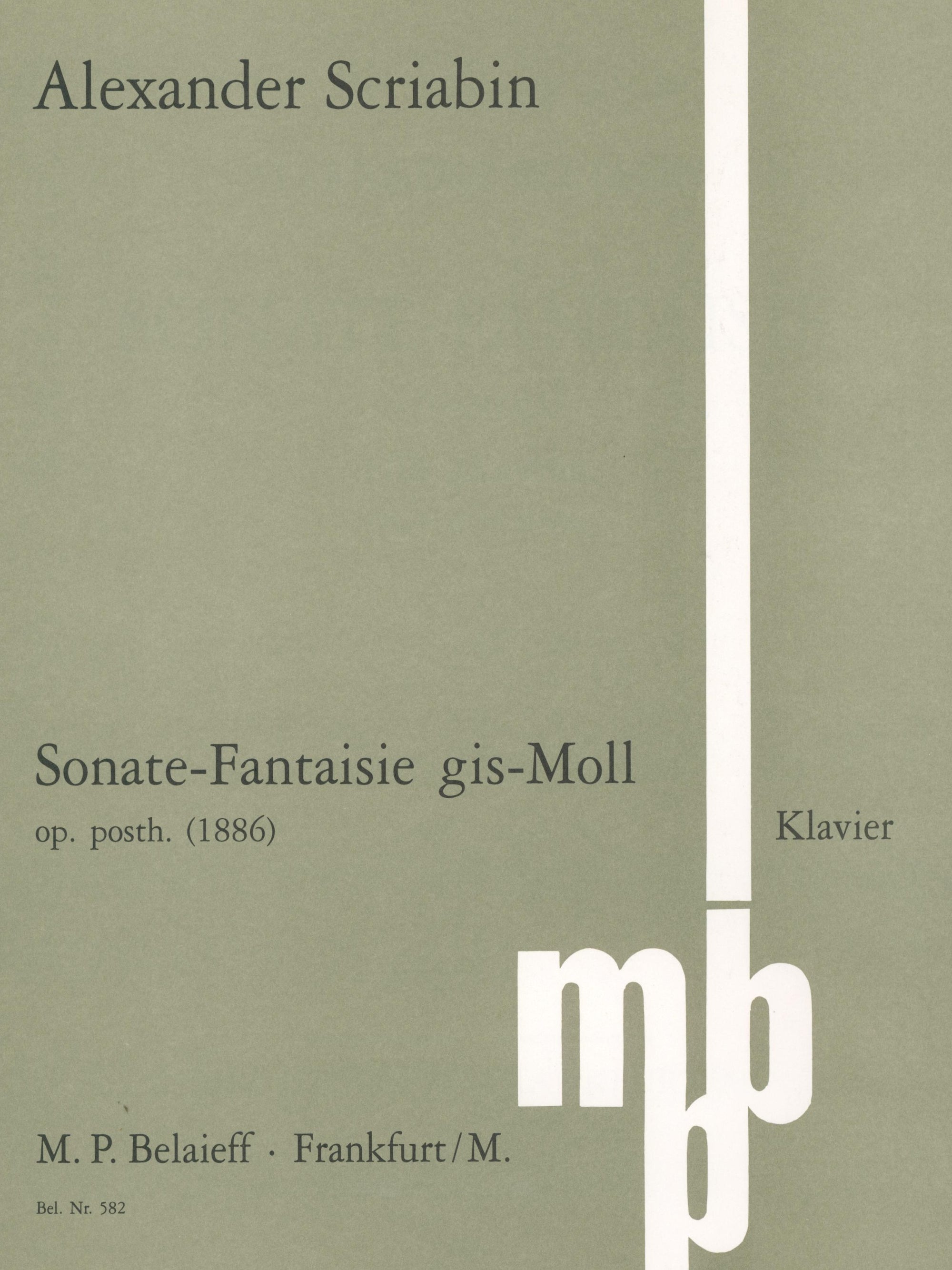 Scriabin: Sonata-Fantaisie in G-sharp Minor