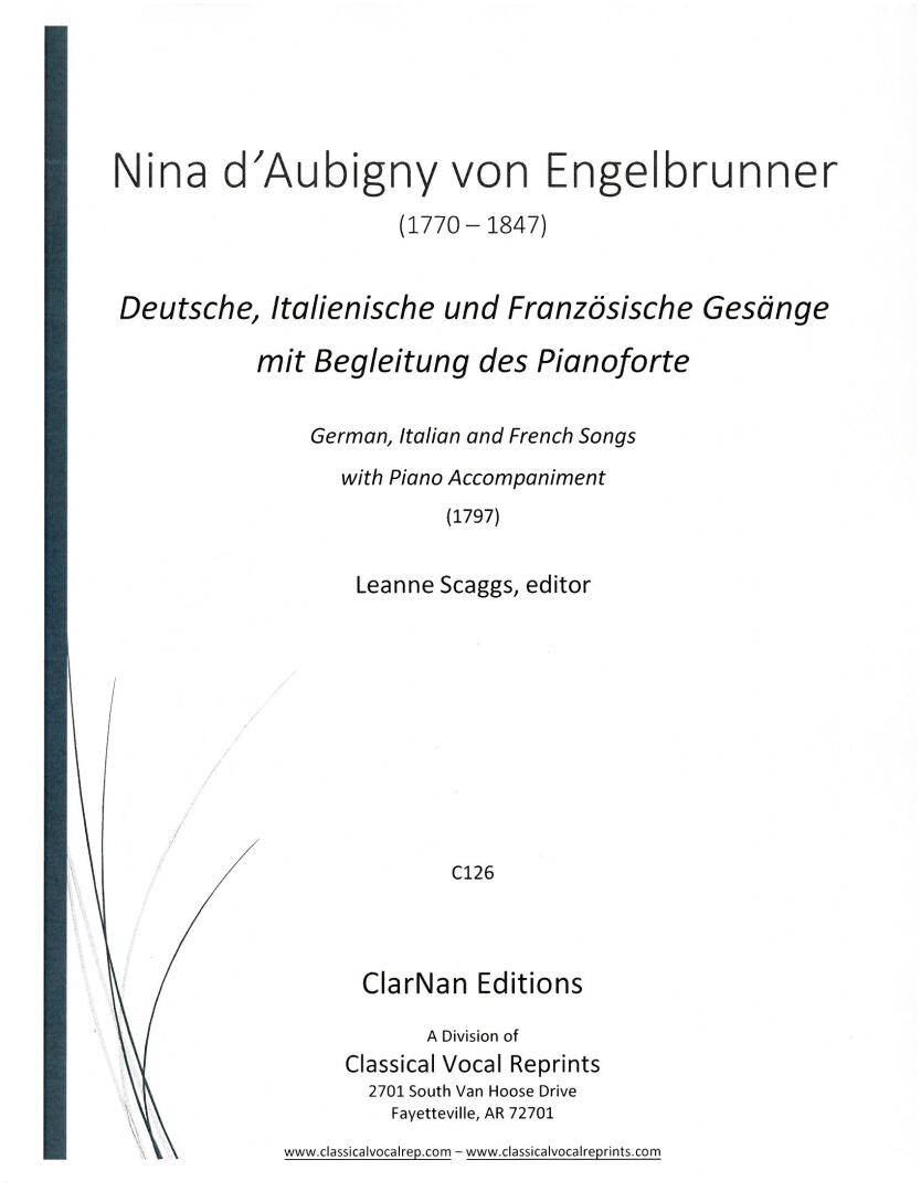 Engelbrunner: German, Italian, & French Songs