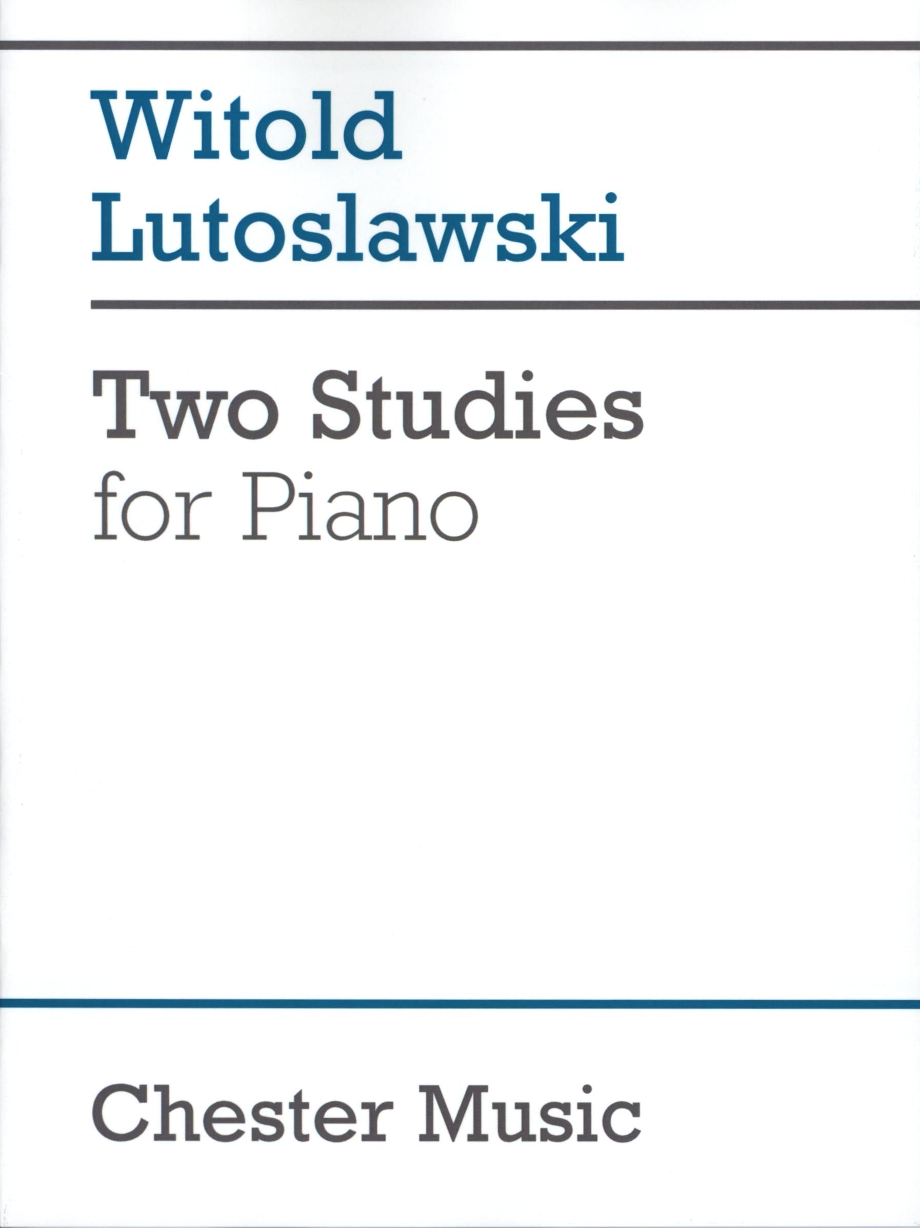 Lutosławski: Two Studies for Piano