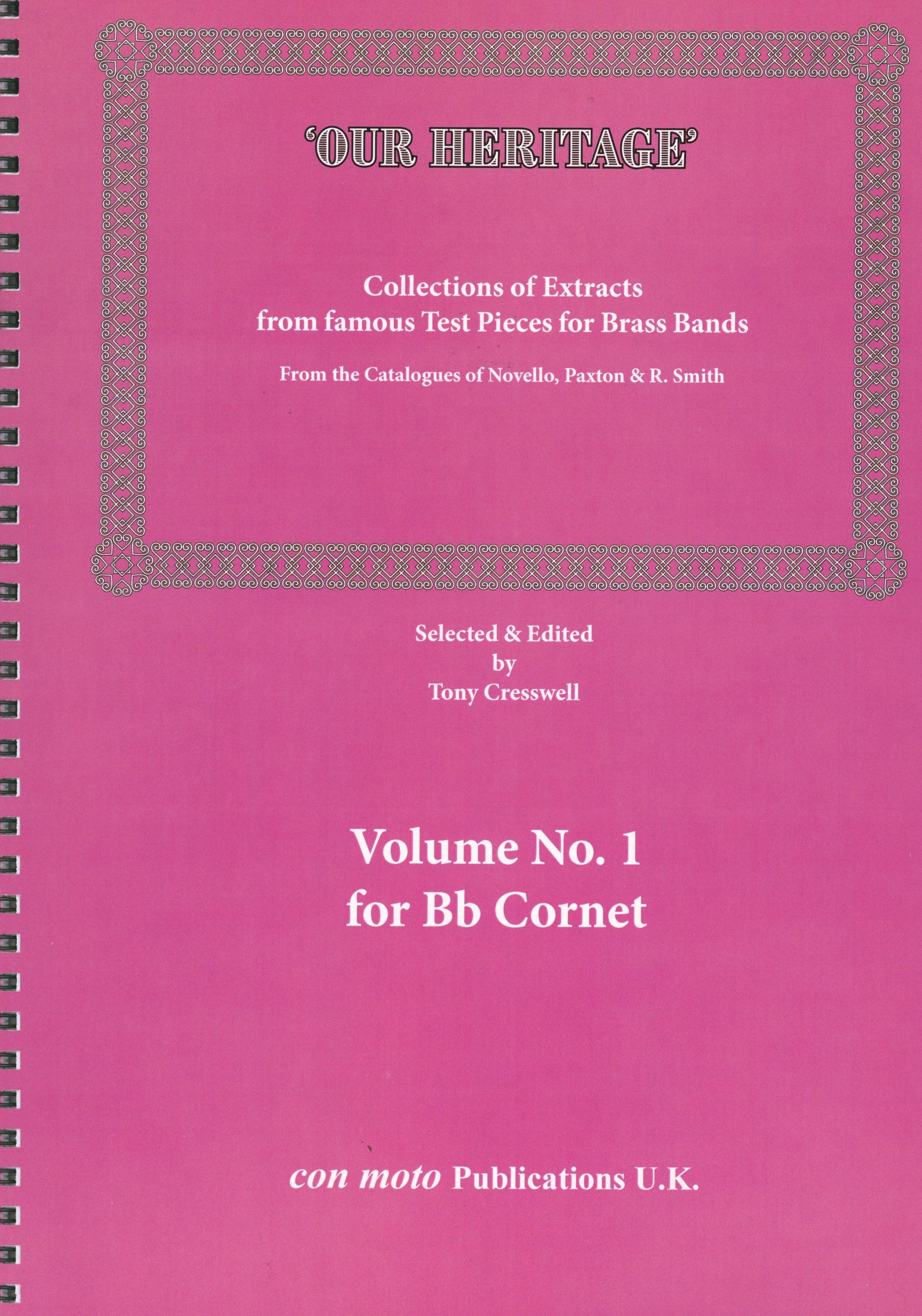 Our Heritage - Volume 1 for B-flat Cornet