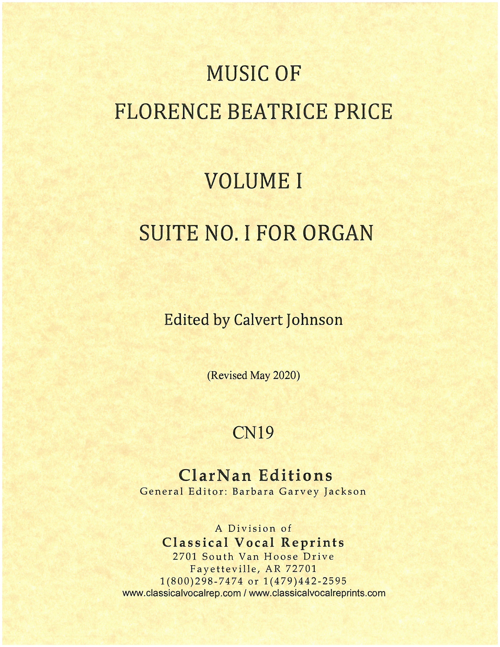 Price: Suite No. 1 for Organ