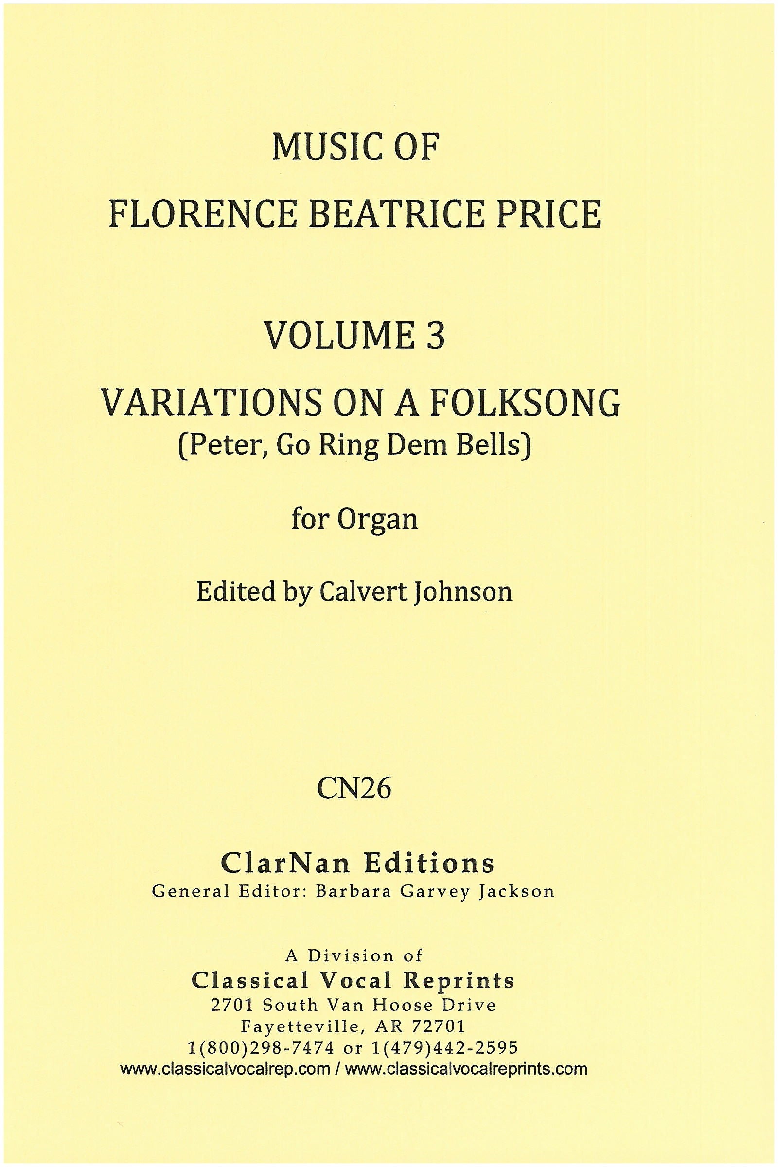 Price: Variations on a Folksong