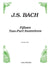 Bach: 15 Two-Part Inventions (arr. for 2 flutes)