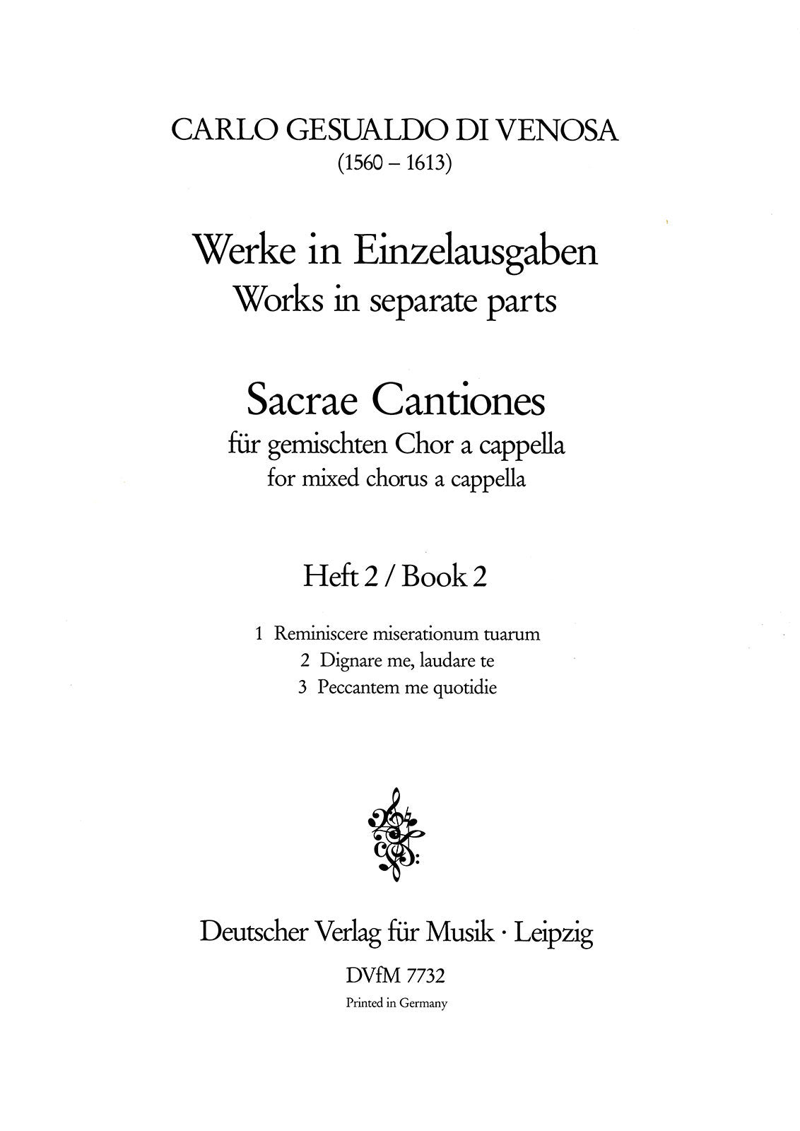 Gesualdo: Sacrae Cantiones - Volume 2