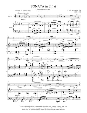 Bowen: Horn Sonata, Op. 101