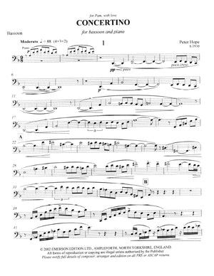 Hope: Concertino for Bassoon and Orchestra