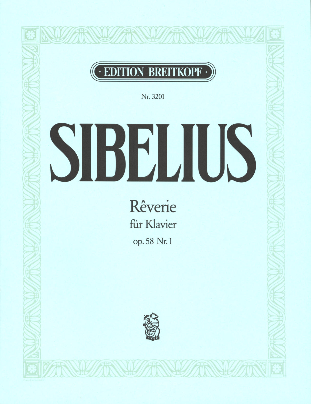 Sibelius: Rêverie, Op. 58, No. 1