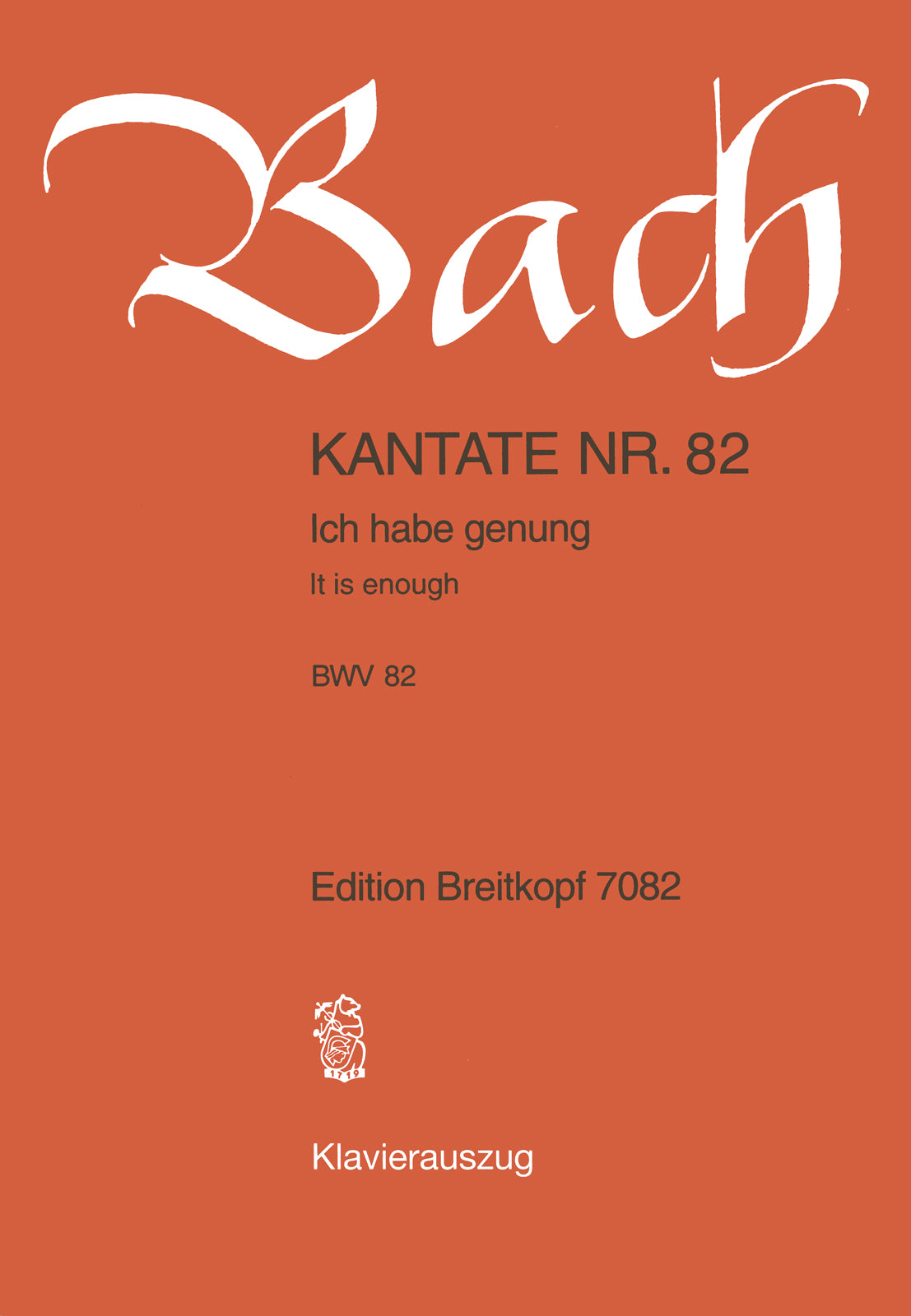 Bach: Ich habe genug, BWV 82 (version for Bass)