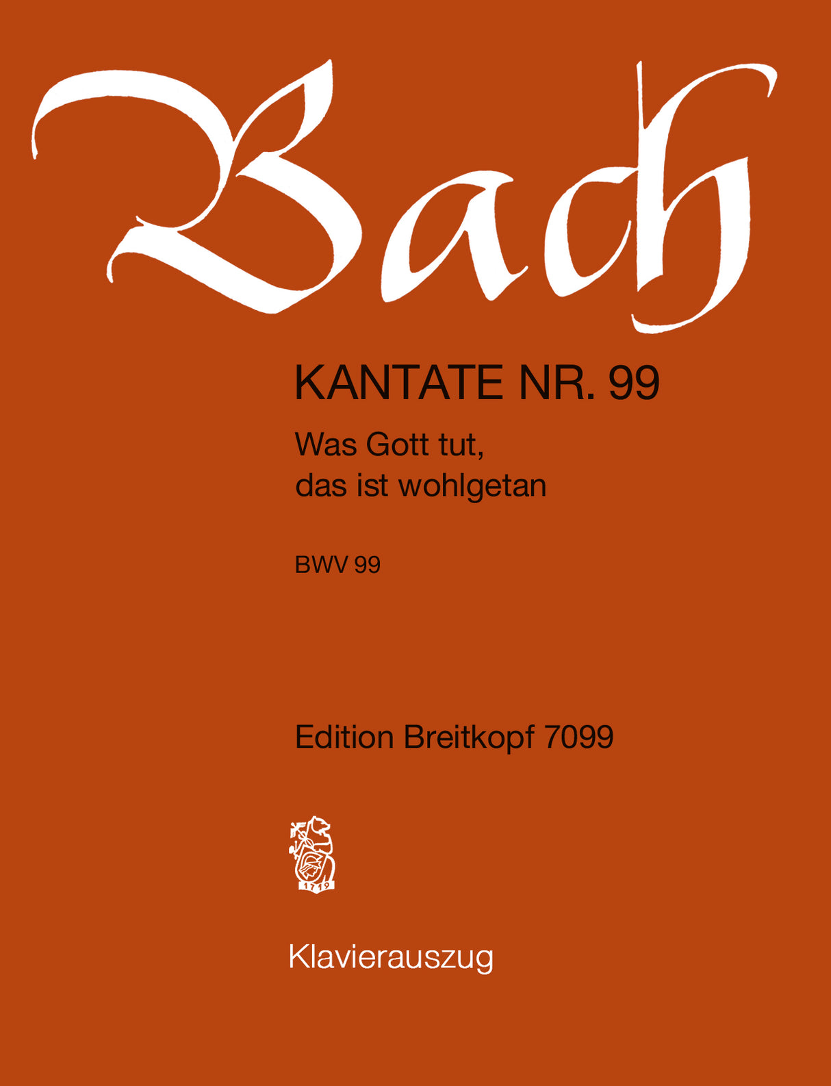 Bach: Was Gott tut, das ist wohlgetan, BWV 99