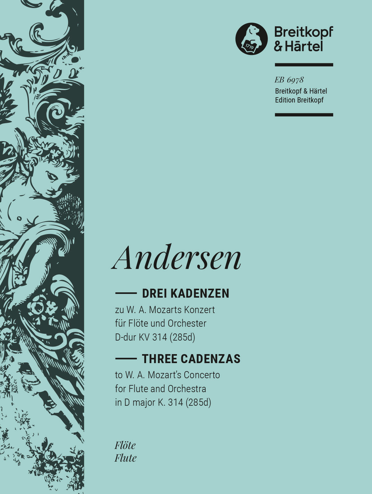 Andersen: 3 Cadenzas for Mozart's Flute Concerto No. 2 in D Major, K. 314 (285d)