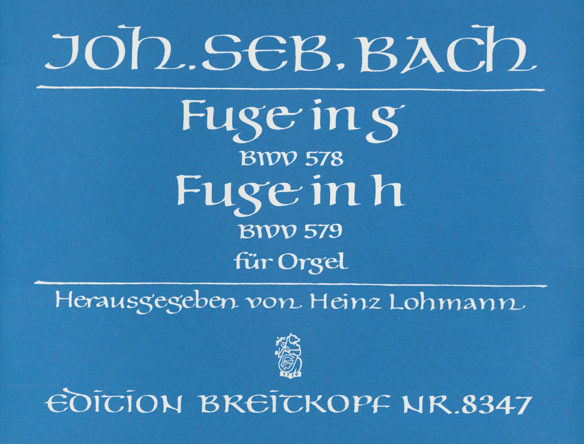 Bach: 2 Fugues in G Major BWV 578 and B Minor BWV 579