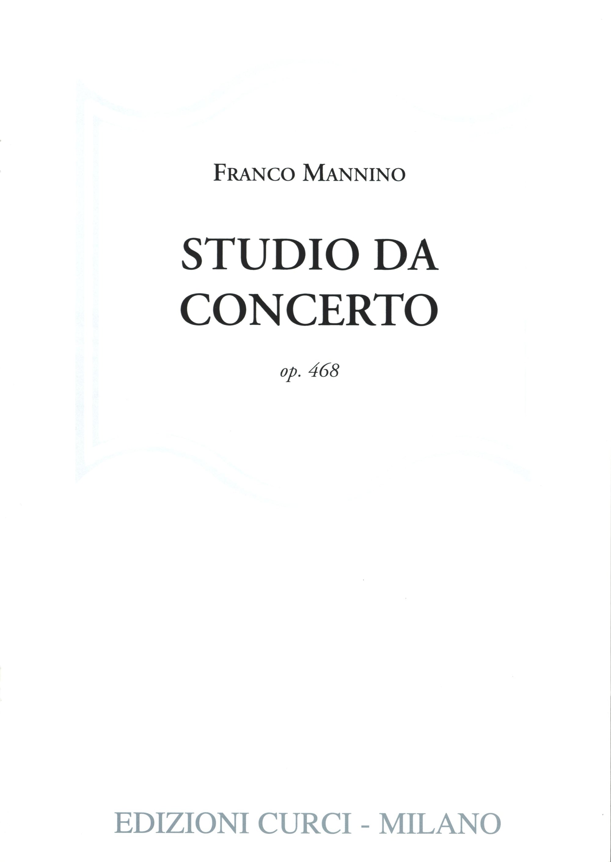 Mannino: Studio da concerto, Op. 468