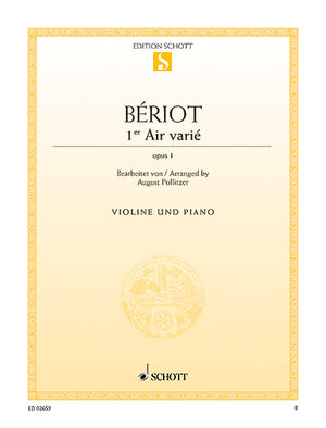 Bériot: Air varié in D Minor, Op. 1