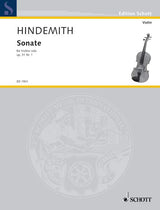 Hindemith: Sonata for Solo Violin, Op. 31, No. 1