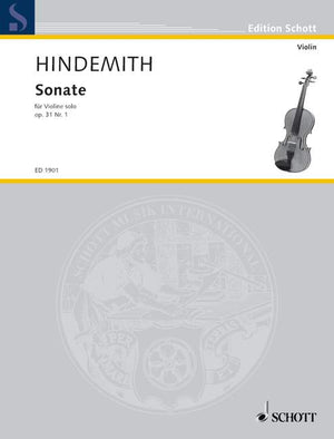 Hindemith: Sonata for Solo Violin, Op. 31, No. 1