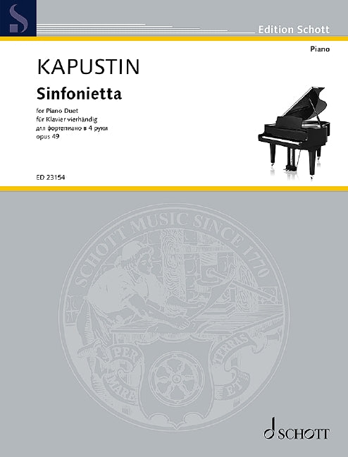 Kapustin: Sinfonietta, Op. 49 (Version for Piano 4-Hands)