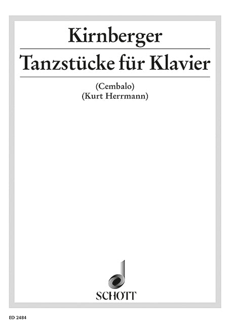 Kirnberger: Dances for Piano or Harpsichord