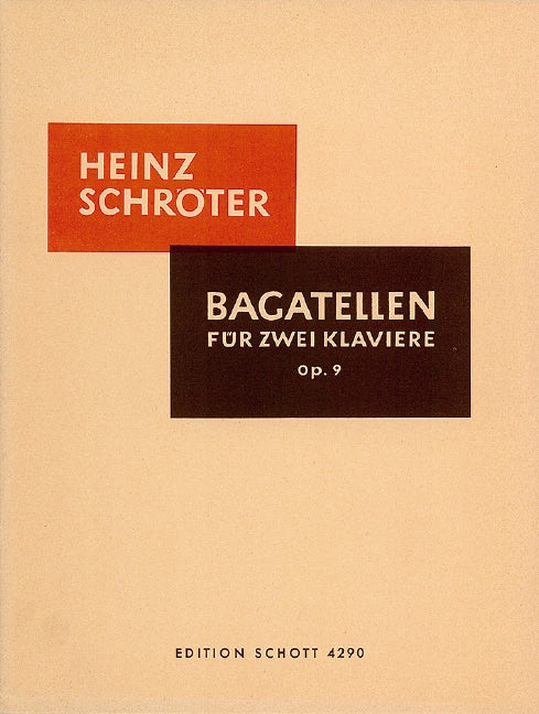 H. Schröter: Bagatelles, Op. 9