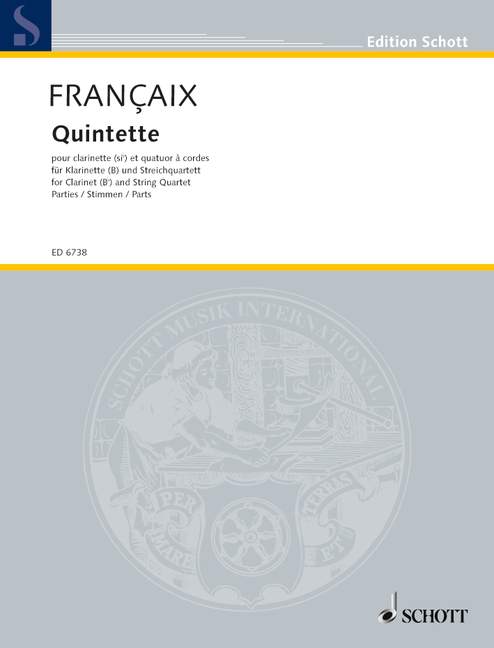 Françaix: Quintet for Clarinet & String Quartet