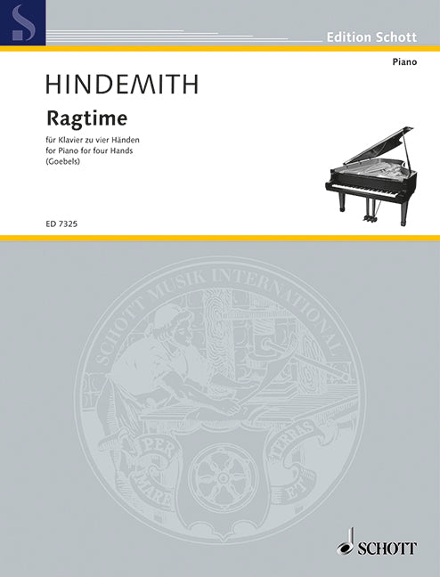 Hindemith: Ragtime (arr. for piano 4-hands)