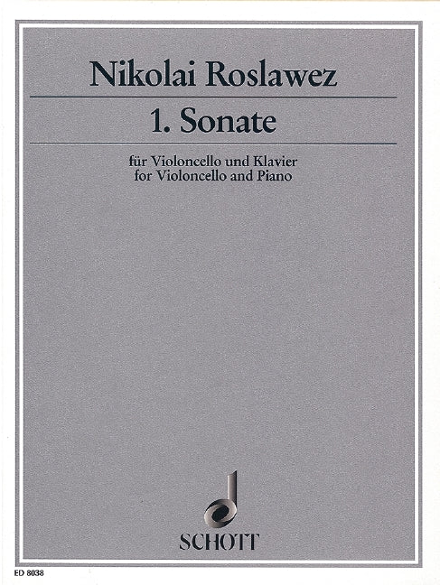 Roslavets: Cello Sonata No. 1