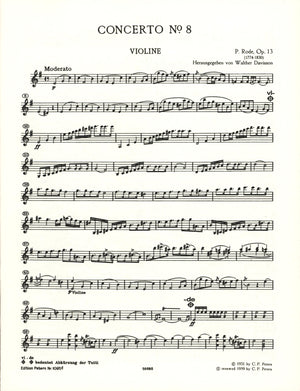 Rode: Violin Concerto No. 8 in E Minor, Op. 13