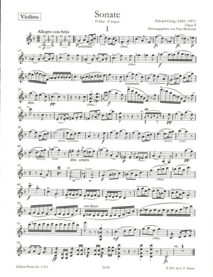 Grieg: Violin Sonata No. 1 in F Major, Op. 8