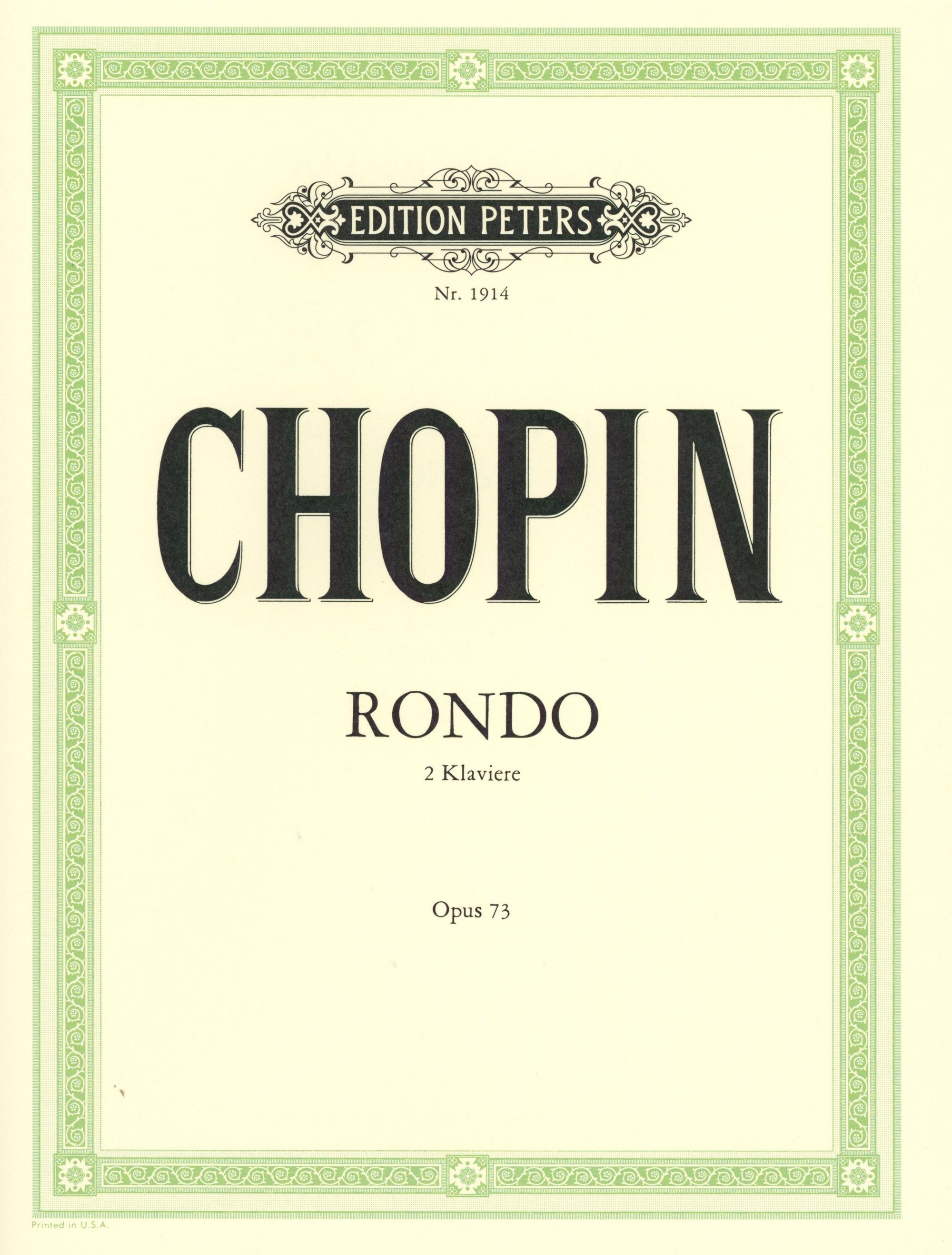 Chopin: Rondo in C Major, Op. posth. 73