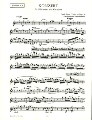 Spohr: Clarinet Concerto No. 1 in C Minor, Op. 26