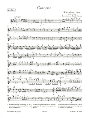 Mozart: Violin Concerto No. 3 in G Major, K 216