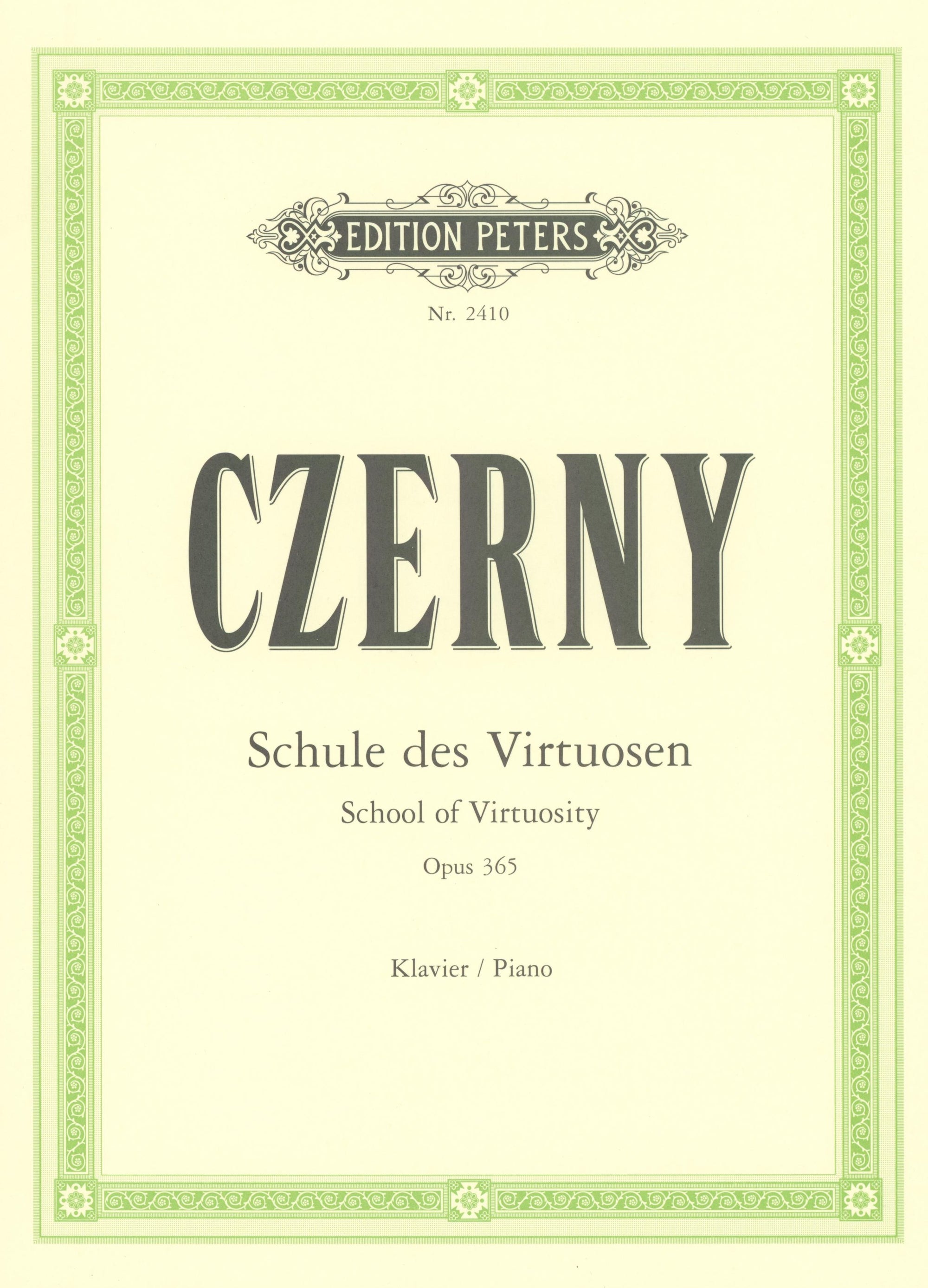 Czerny: School of Virtuosity, Op. 365
