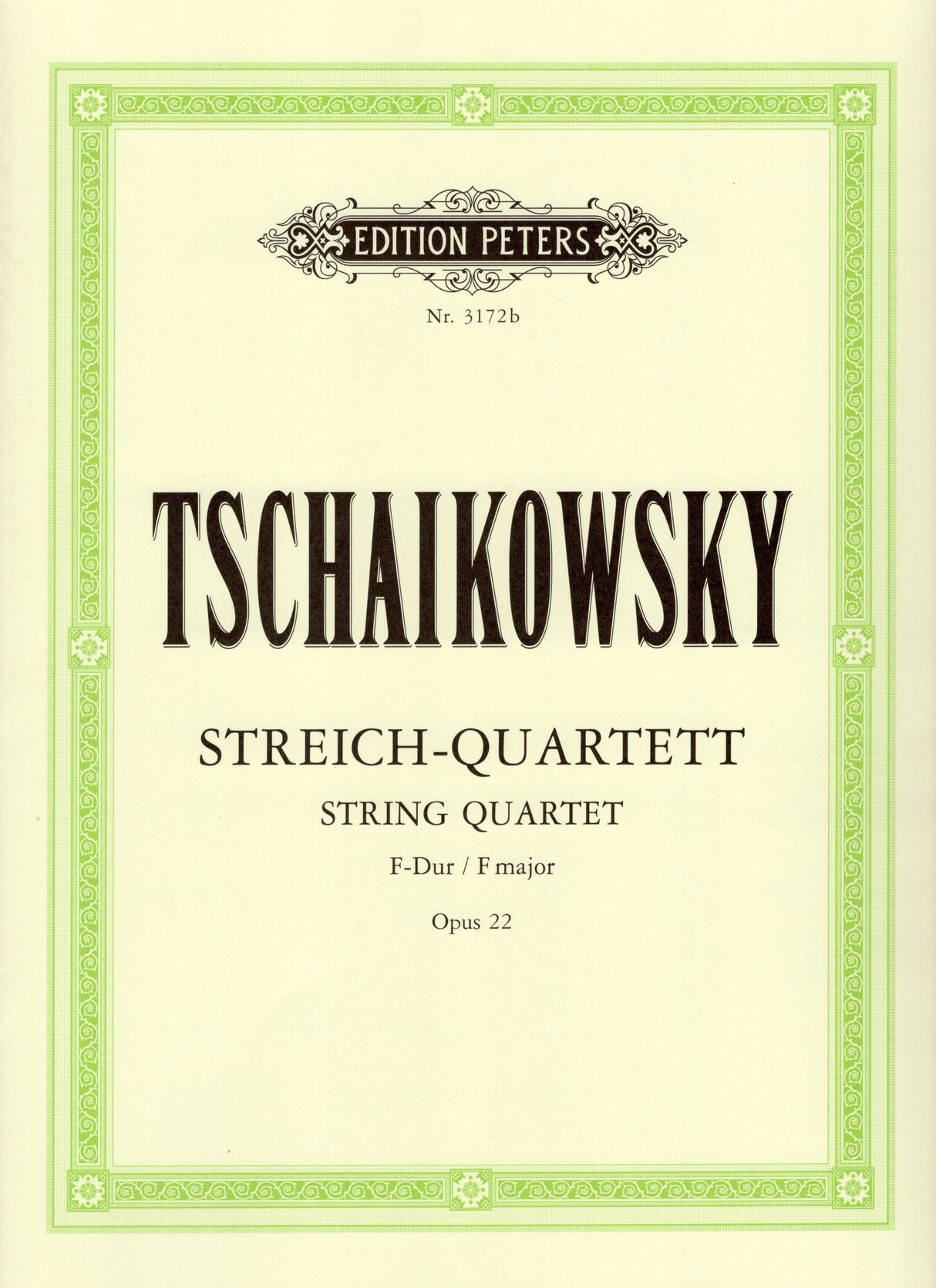 Tchaikovsky: String Quartet No. 2 in F Major, Op. 22