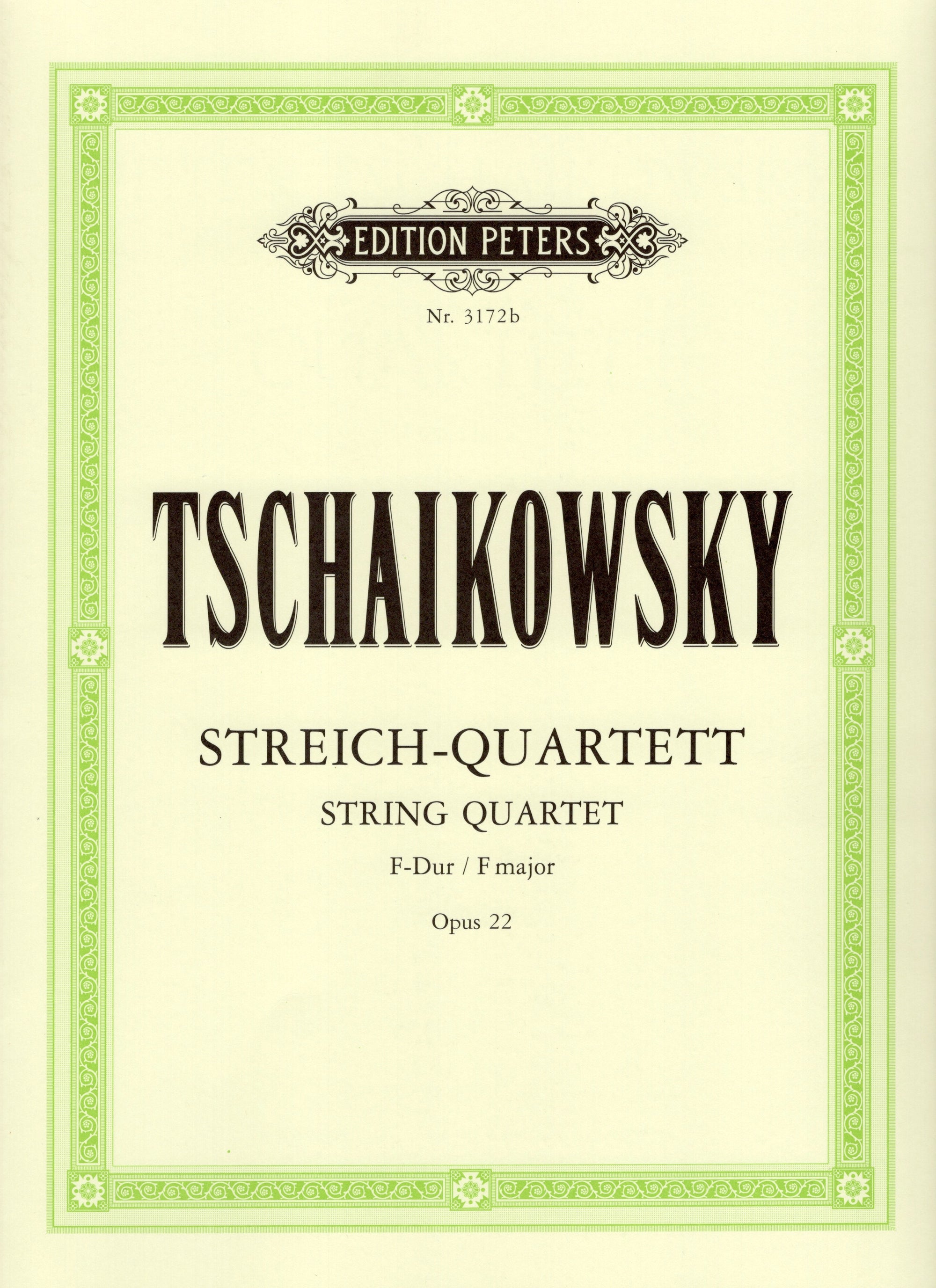 Tchaikovsky: String Quartet No. 2 in F Major, Op. 22