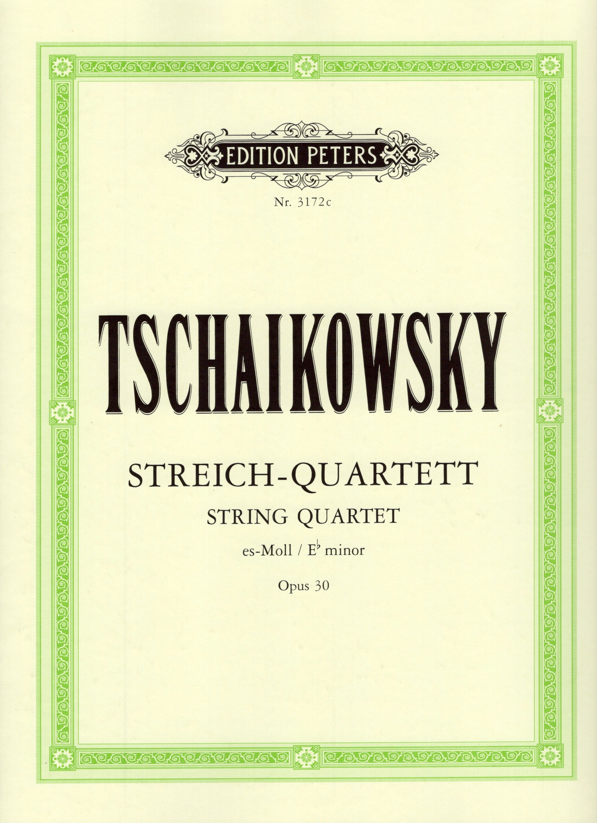 Tchaikovsky: String Quartet No. 3 in E-flat Minor, Op. 30