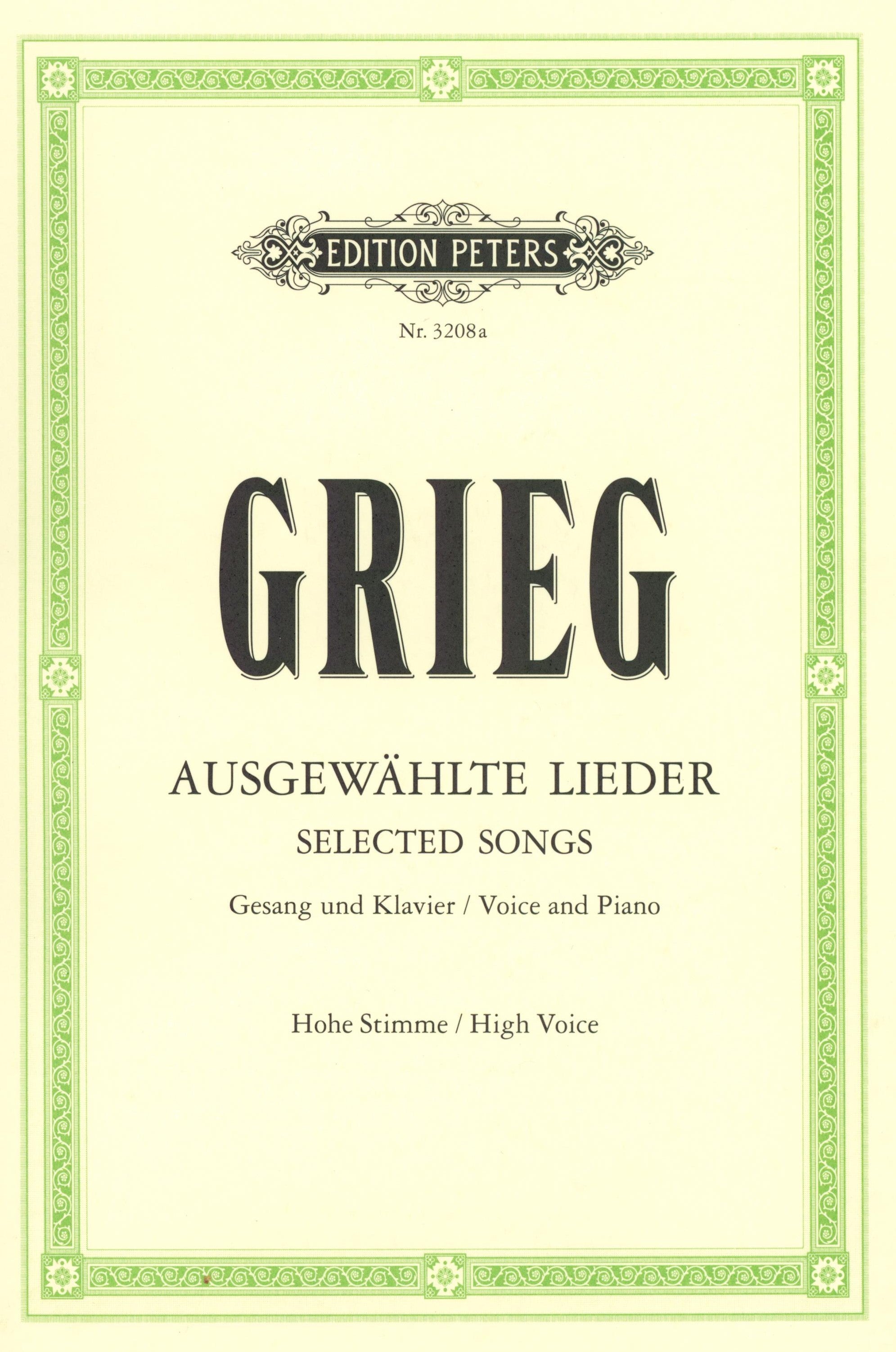 Grieg: Album of 60 Selected Songs
