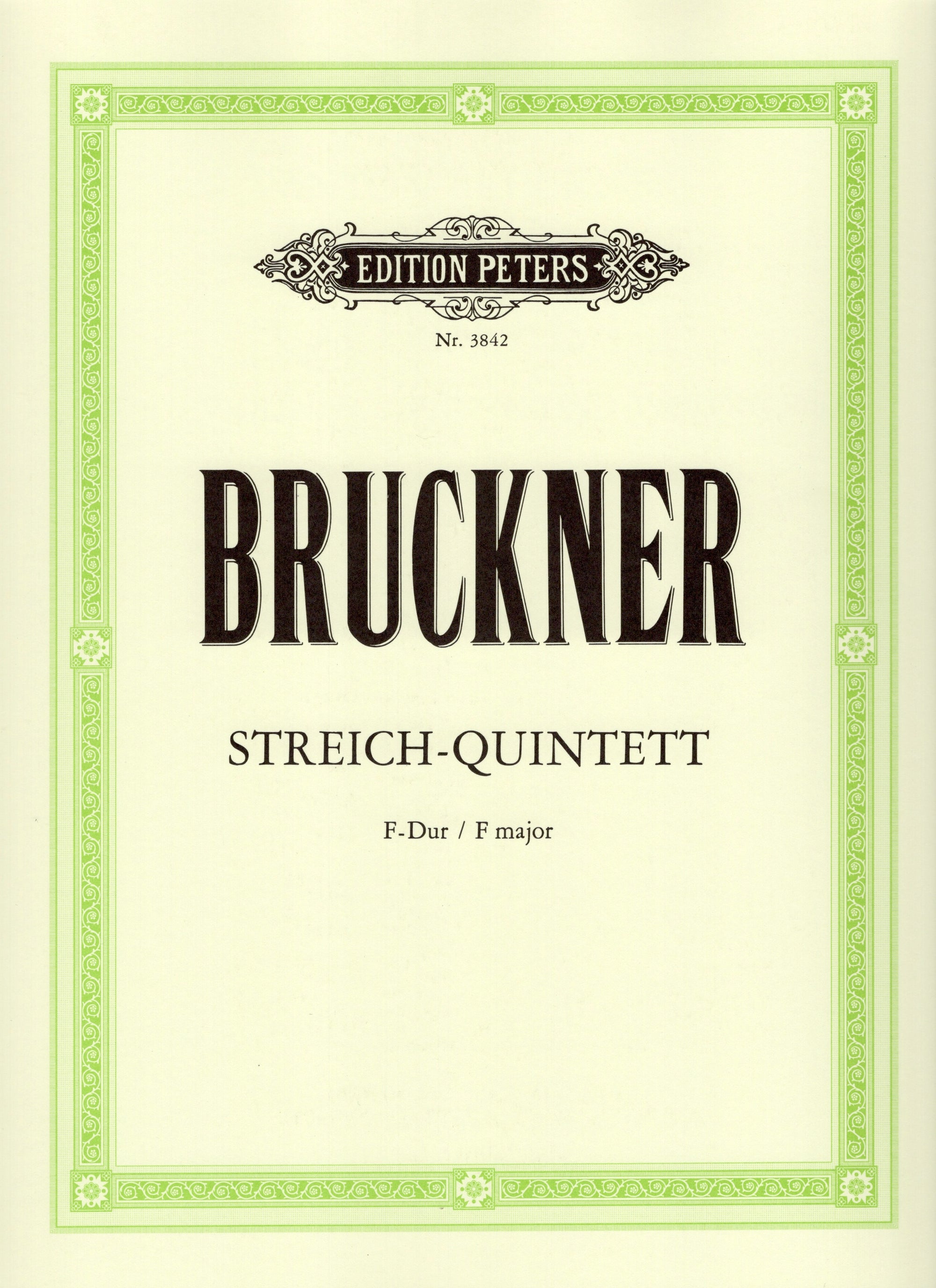 Bruckner: String Quintet in F Major, WAB 112