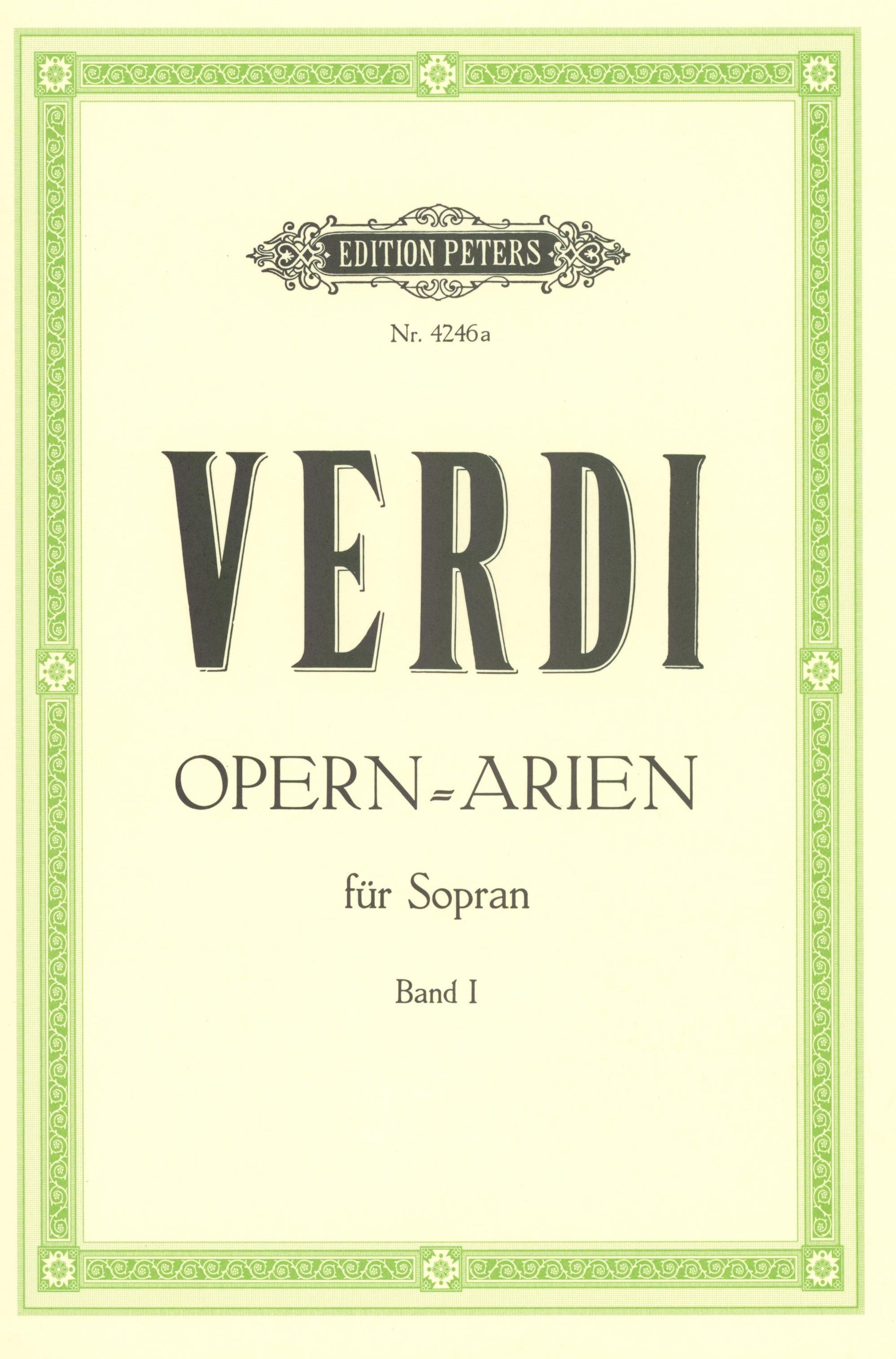 Verdi: Selected Opera Arias for Soprano - Volume 1