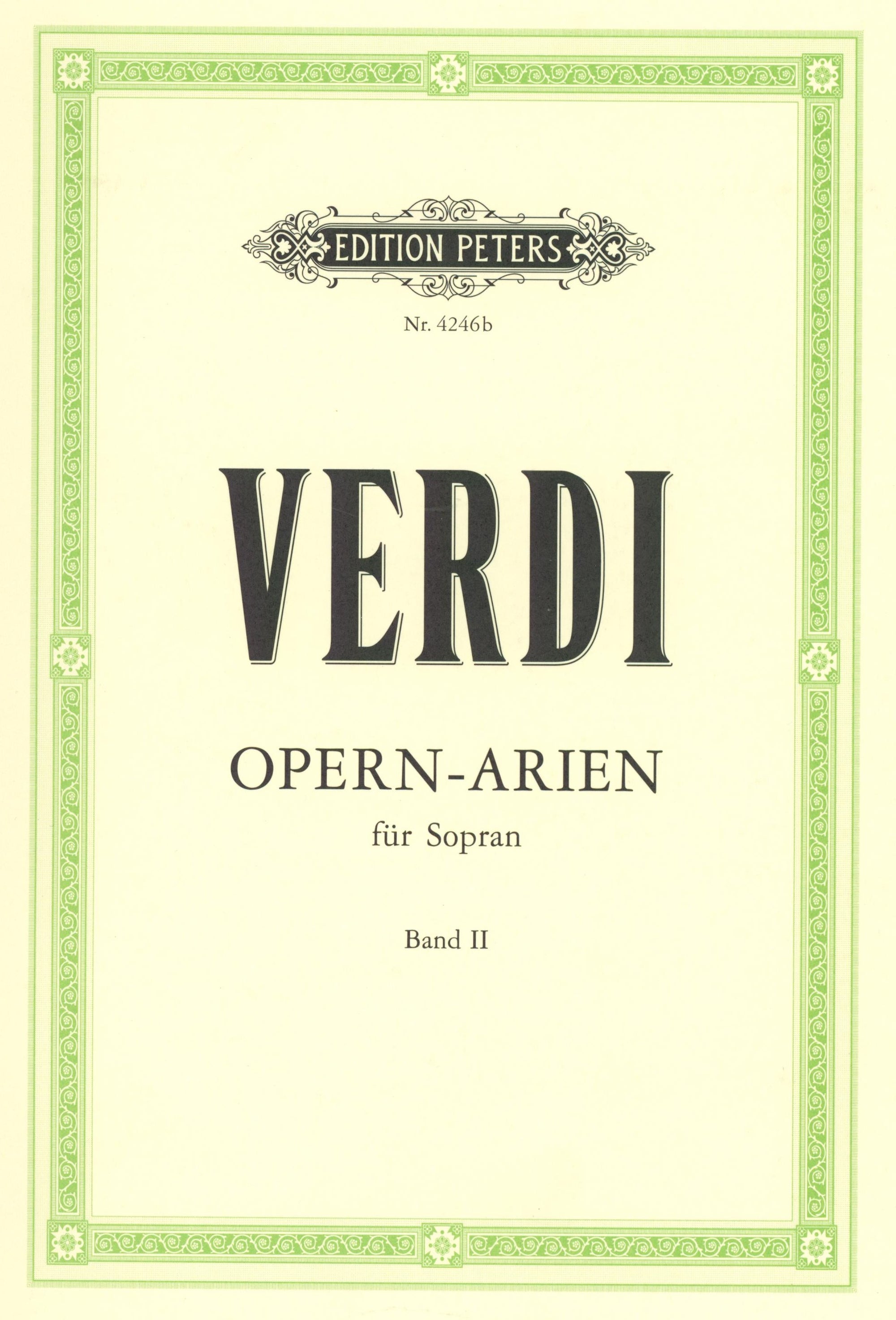 Verdi: Selected Opera Arias for Soprano - Volume 2
