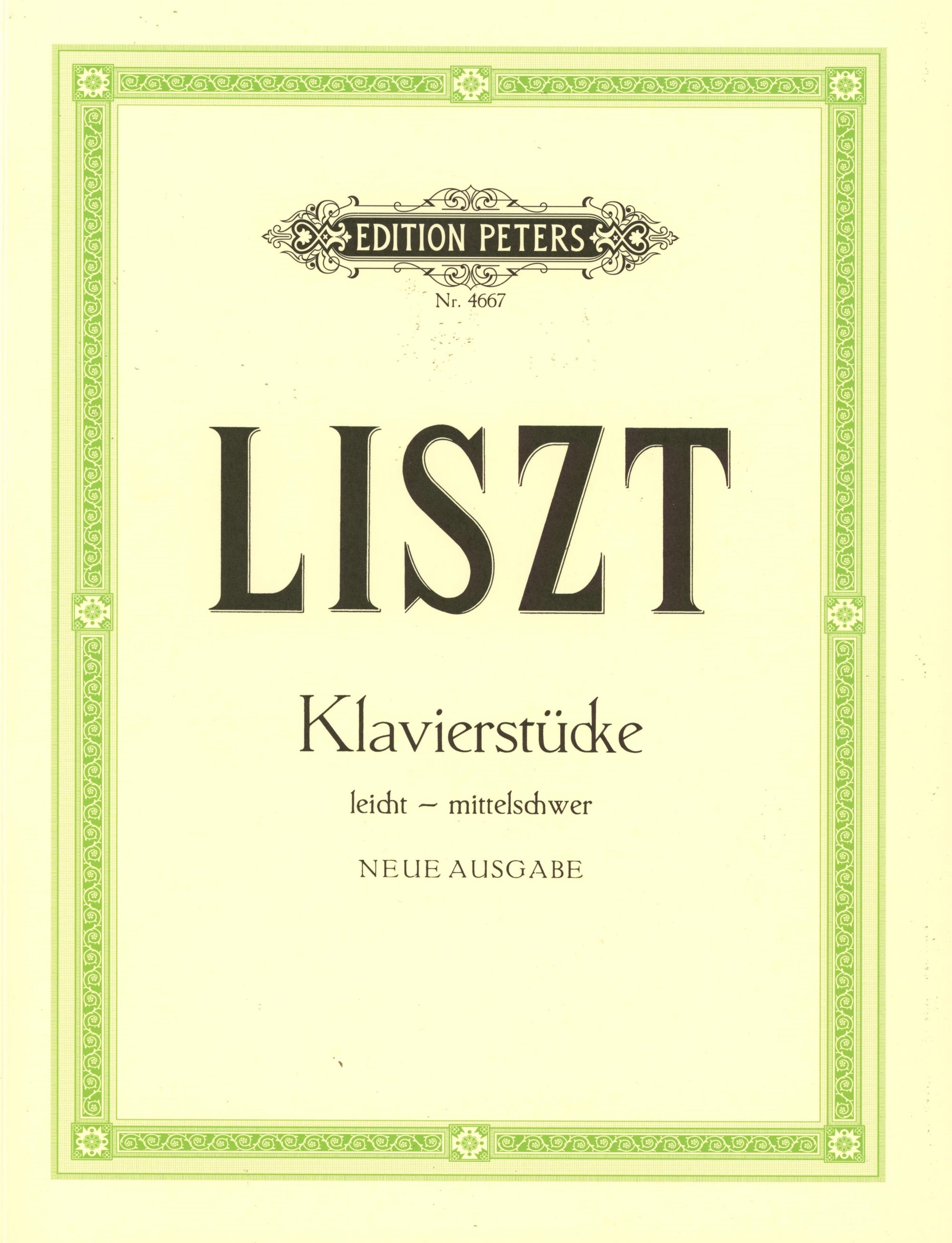 Liszt: Selected Piano Pieces (Easy to Intermediate)