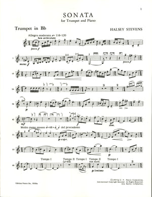 Stevens: Trumpet Sonata