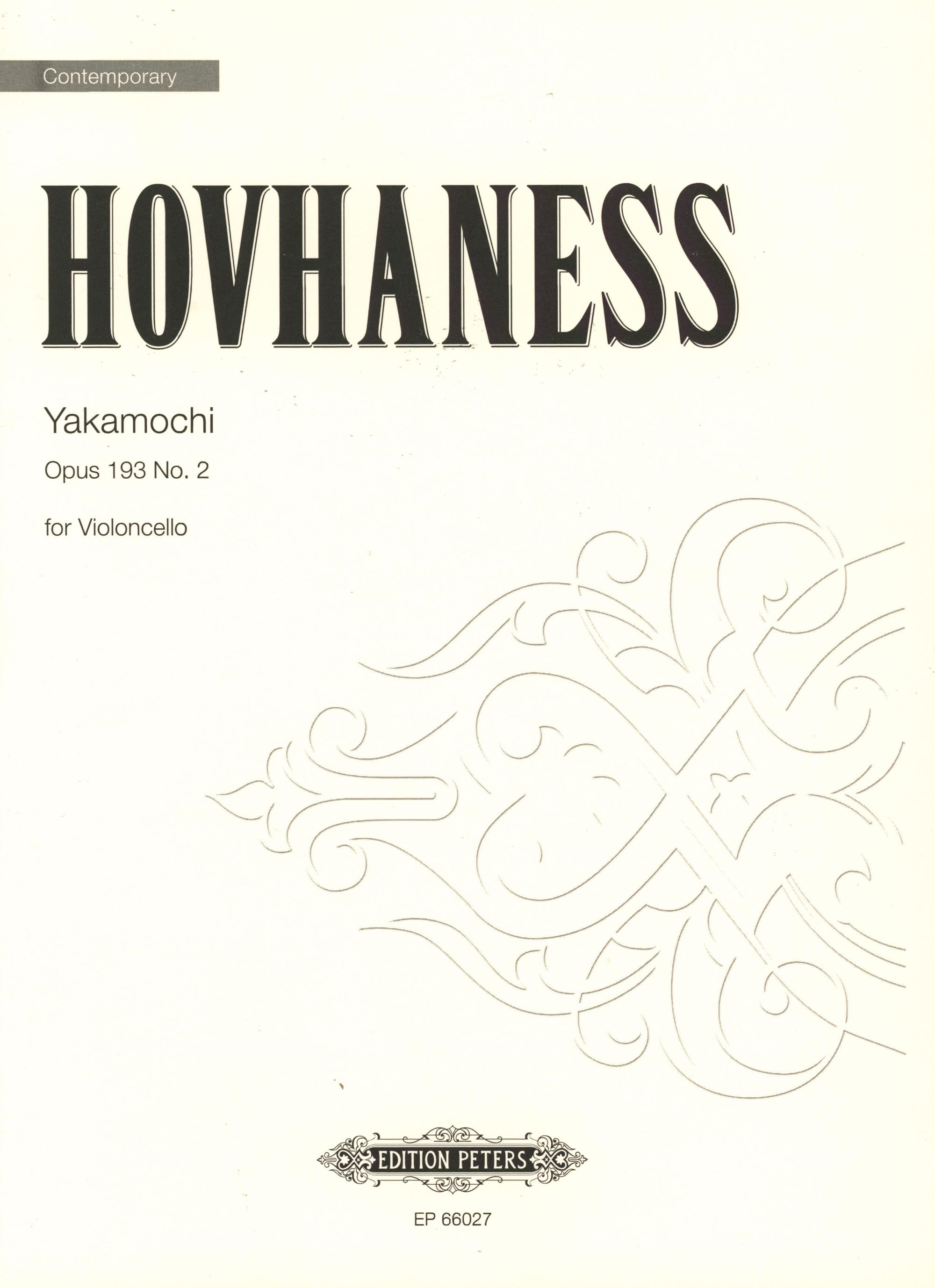 Hovhaness: Yakamochi, Op. 193, No. 2
