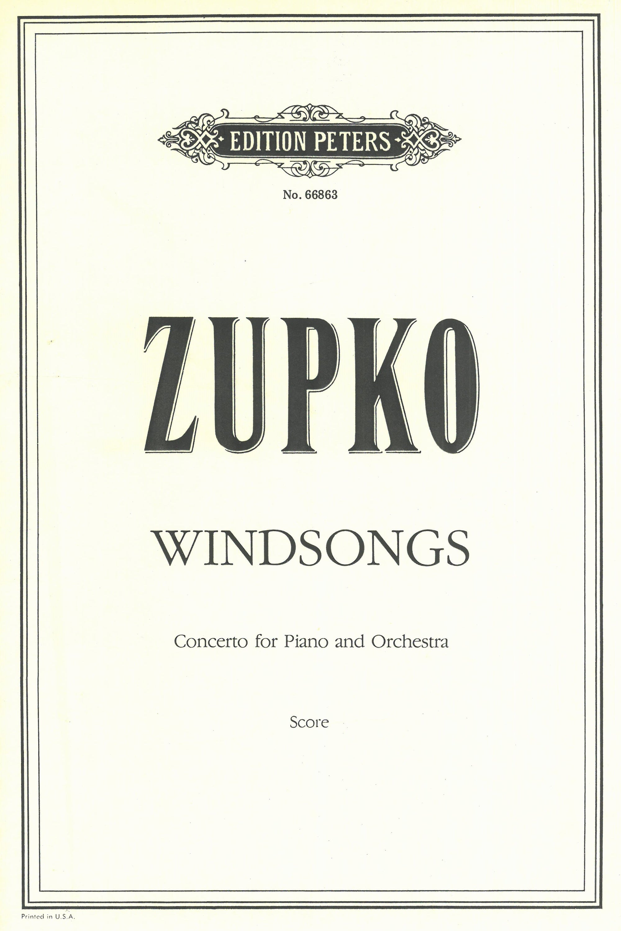Zupko: Windsongs