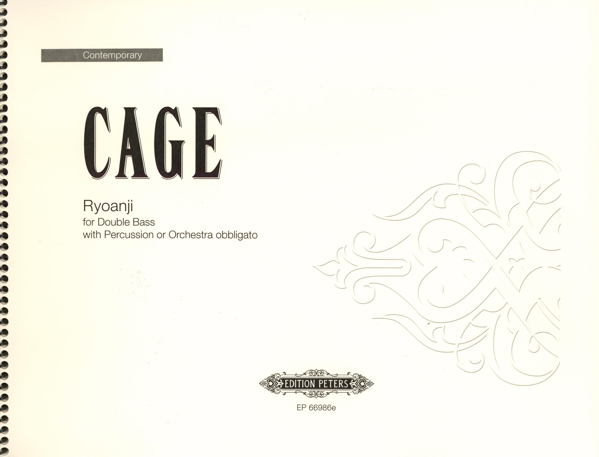 Cage: Ryoanji (Version for Double Bass)