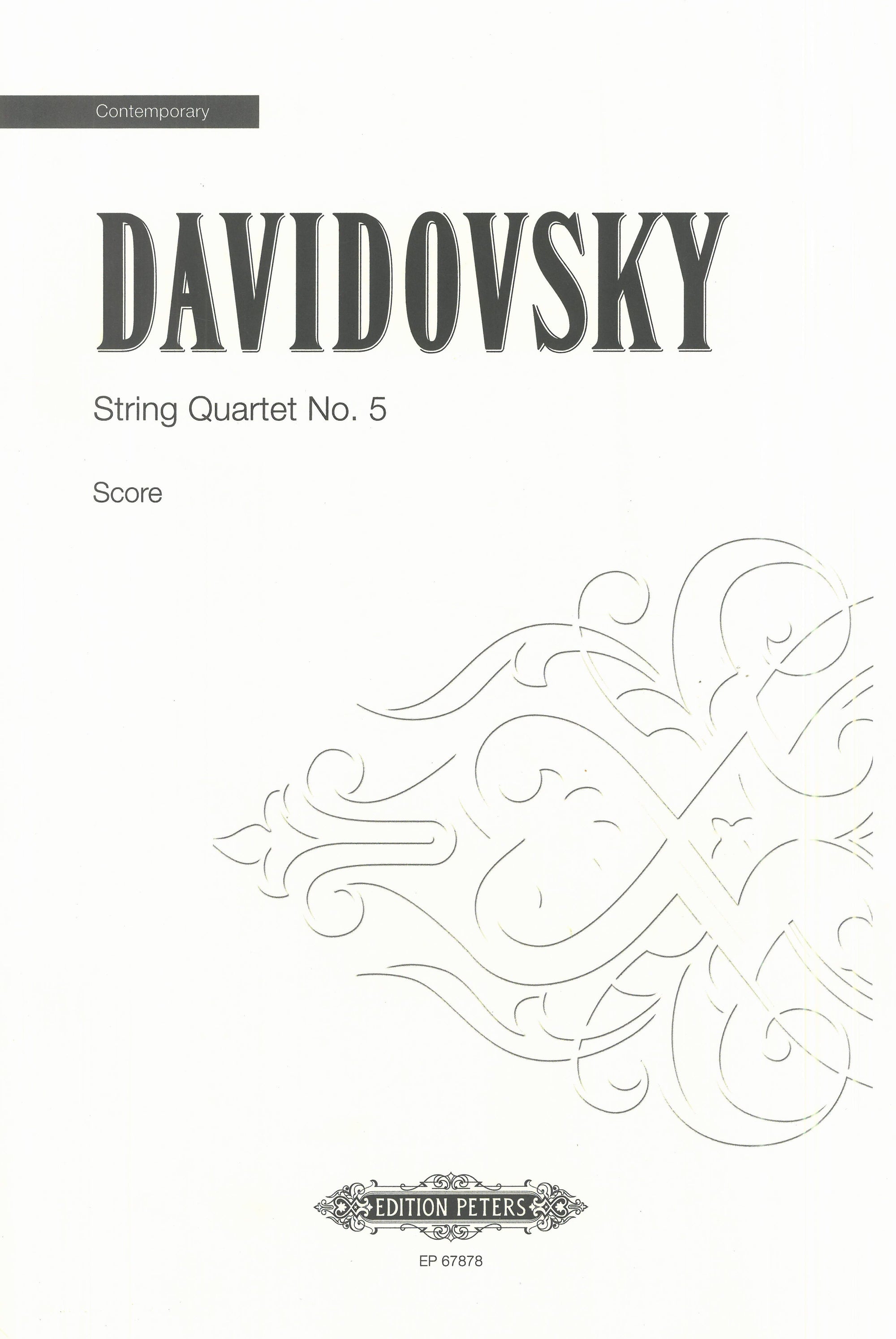 Davidovsky: String Quartet No. 5