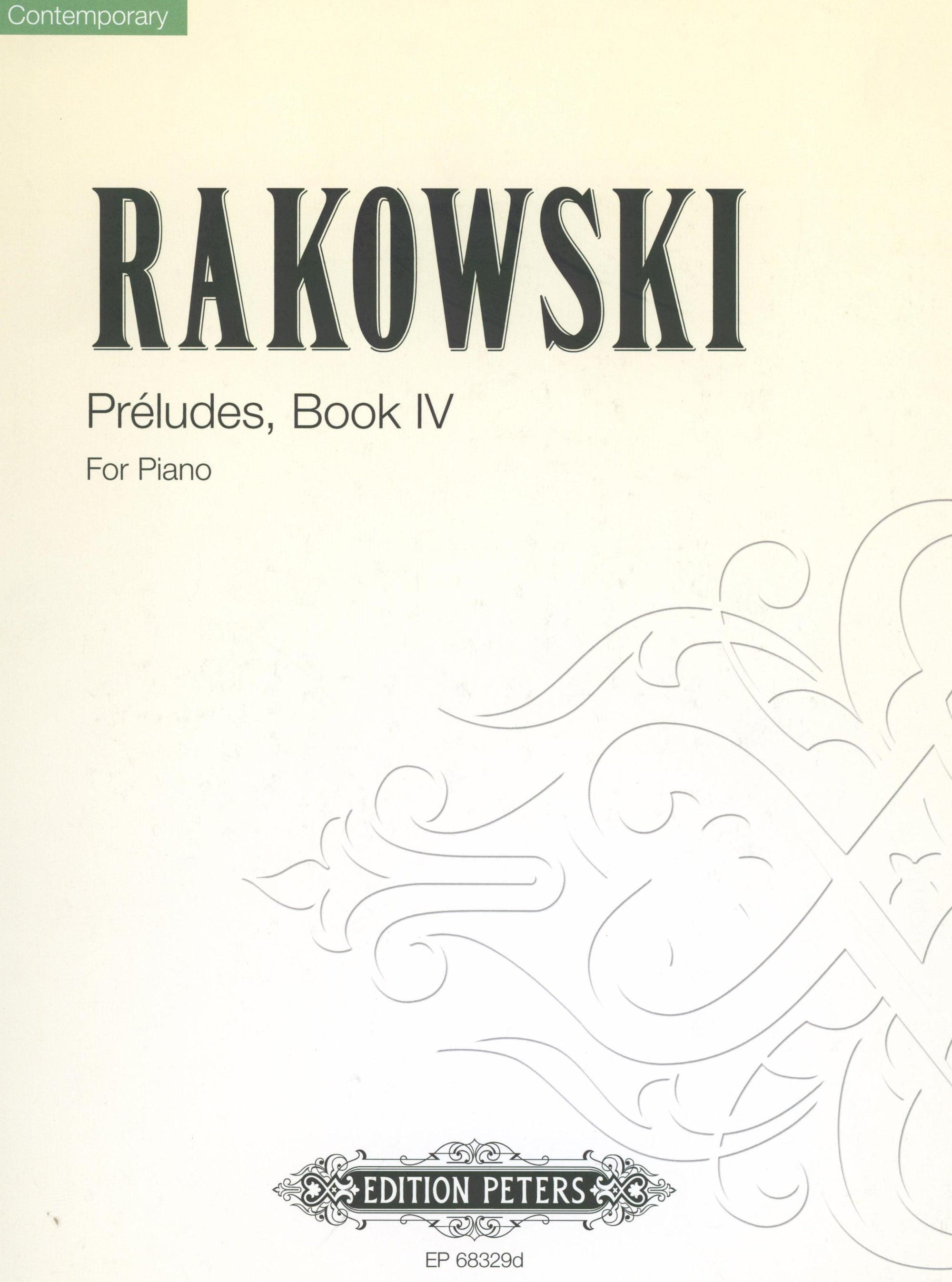 Rakowski: Préludes - Book 4 (Nos. 31-40)