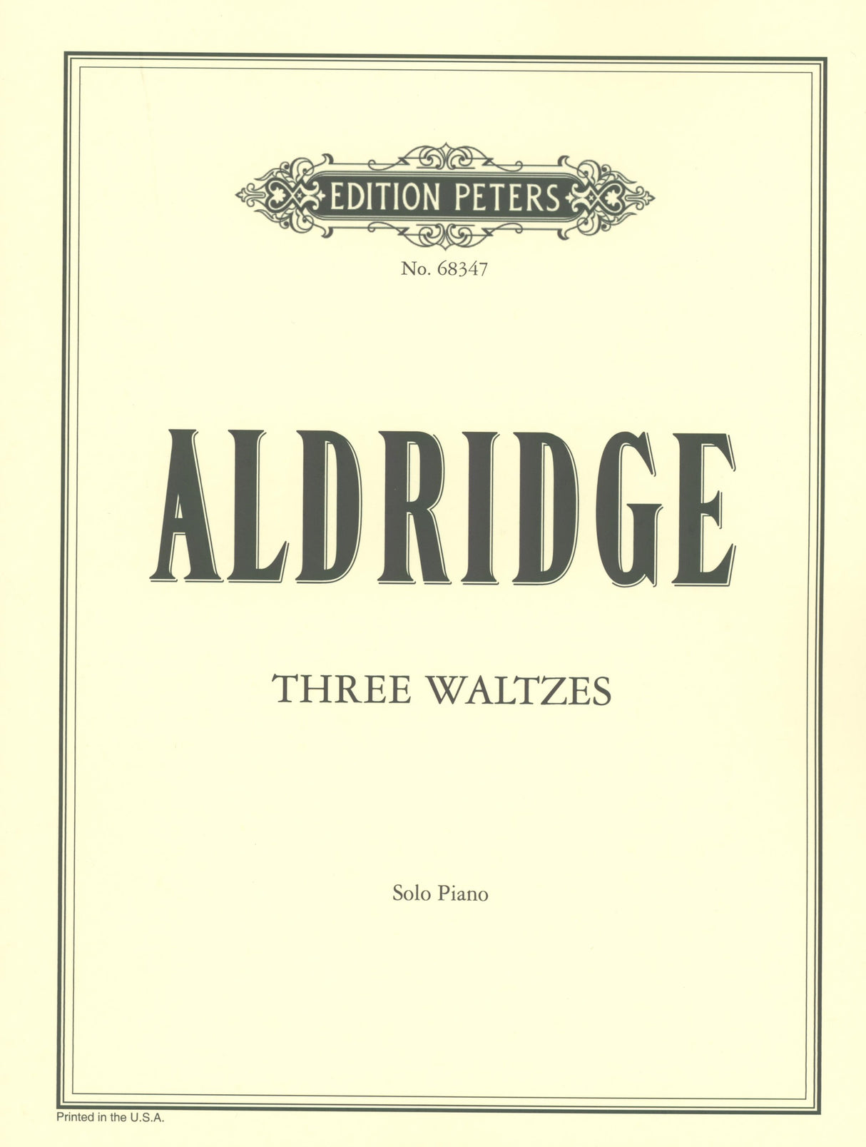 Aldridge: 3 Waltzes