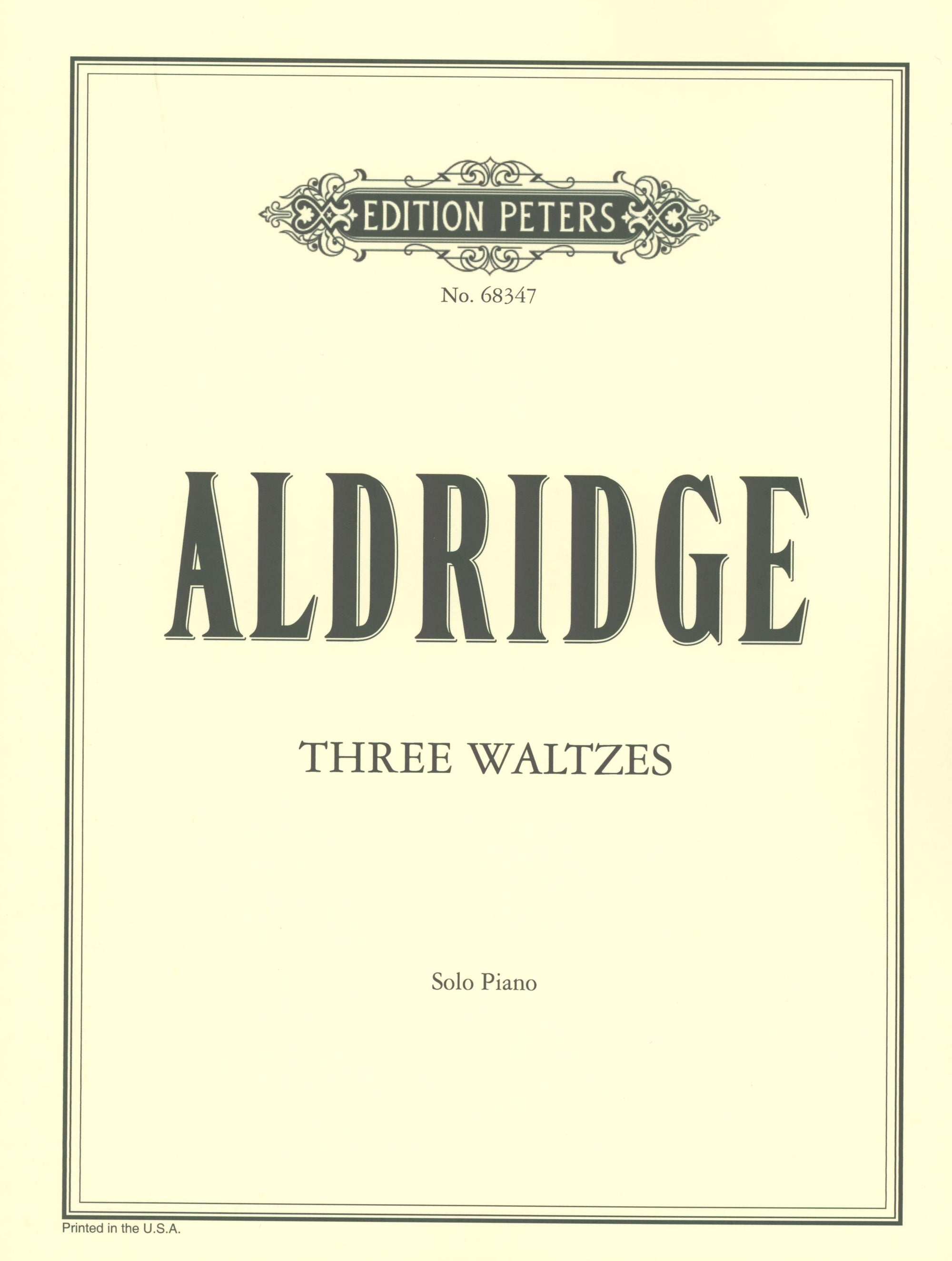 Aldridge: 3 Waltzes