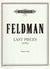 Feldman: Last Pieces