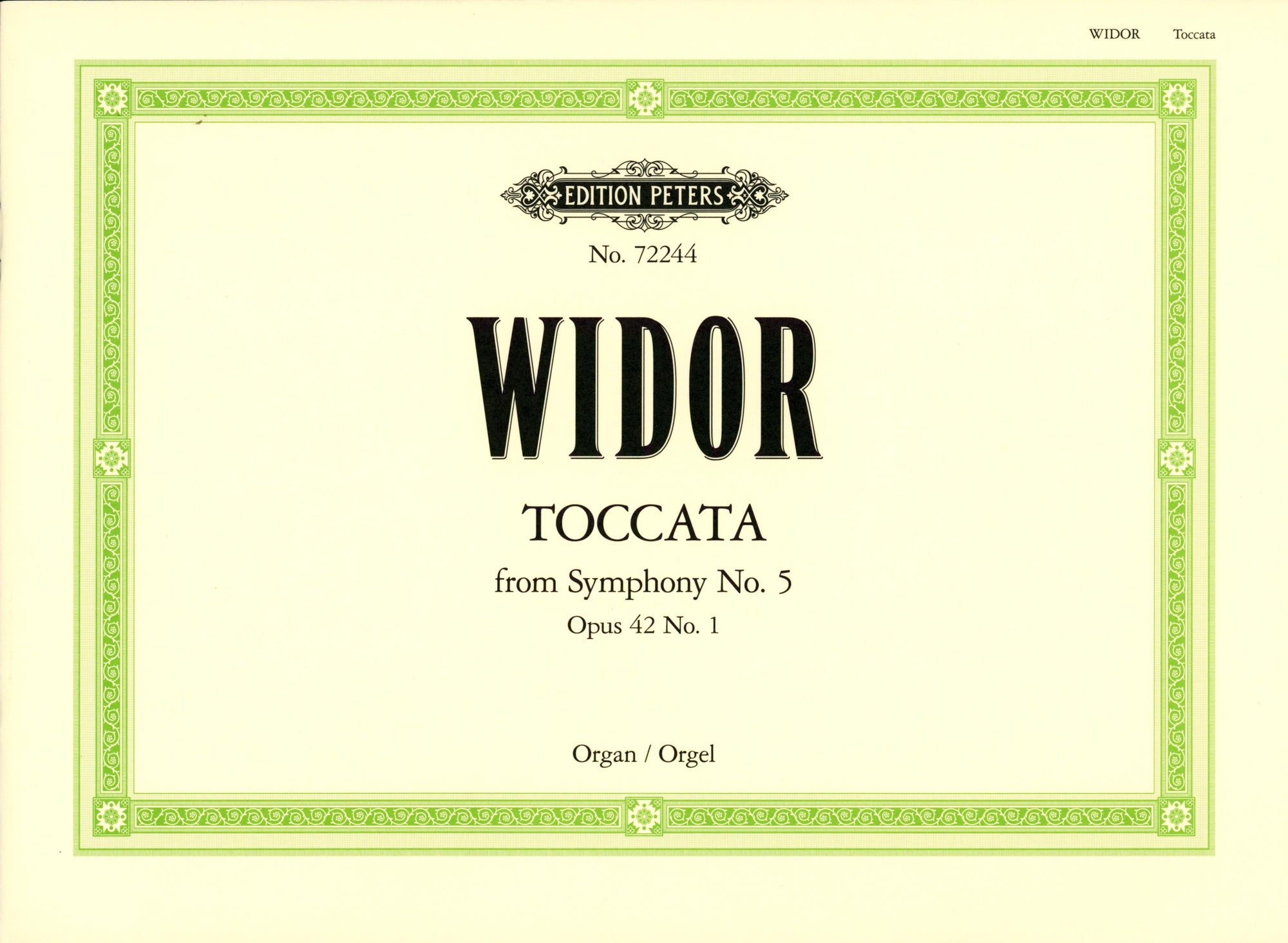 Widor: Toccata from Organ Symphony No. 5, Op. 42